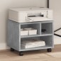vidaXL Druckerständer mit Rollen Betongrau 41x32x34,5 cm vidaXL Druckerständer mit Rollen Betongrau 41x32x34,5 cm