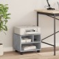 vidaXL Druckerständer mit Rollen Betongrau 41x32x34,5 cm vidaXL Druckerständer mit Rollen Betongrau 41x32x34,5 cm