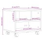 vidaXL Druckerständer mit Rollen Betongrau 41x32x34,5 cm vidaXL Druckerständer mit Rollen Betongrau 41x32x34,5 cm