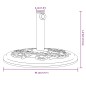 vidaXL Sonnenschirmständer für Ø38/48 mm Mast 12 kg Rund vidaXL Sonnenschirmständer für Ø38/48 mm Mast 12 kg Rund