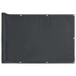 vidaXL Balkon-Sichtschutz Anthrazit 600x75 cm PVC vidaXL Balkon-Sichtschutz Anthrazit 600x75 cm PVC