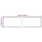 vidaXL Balkon-Sichtschutz Grau 500x75 cm PVC vidaXL Balkon-Sichtschutz Grau 500x75 cm PVC
