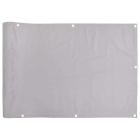 vidaXL Balkon-Sichtschutz Grau 300x75 cm PVC