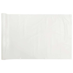 vidaXL Balkon-Sichtschutz Weiß 300x75 cm PVC