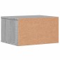 vidaXL Druckerständer Grau Sonoma 40x32x22,5 cm Holzwerkstoff