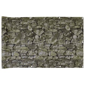 vidaXL Balkon-Sichtschutz Steinoptik 800x75 cm PVC