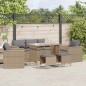 vidaXL 6-tlg. Garten-Sofagarnitur mit Kissen Beige Poly Rattan vidaXL 6-tlg. Garten-Sofagarnitur mit Kissen Beige Poly Rattan