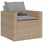 vidaXL 6-tlg. Garten-Sofagarnitur mit Kissen Beige Poly Rattan vidaXL 6-tlg. Garten-Sofagarnitur mit Kissen Beige Poly Rattan