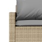 vidaXL 6-tlg. Garten-Sofagarnitur mit Kissen Beige Poly Rattan vidaXL 6-tlg. Garten-Sofagarnitur mit Kissen Beige Poly Rattan
