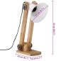 vidaXL Schreibtischlampe 25 W Weiß 23x13x52 cm E27 vidaXL Schreibtischlampe 25 W Weiß 23x13x52 cm E27