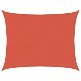 vidaXL Sonnensegel 160 g/m² Terrakottarot 6x7 m HDPE