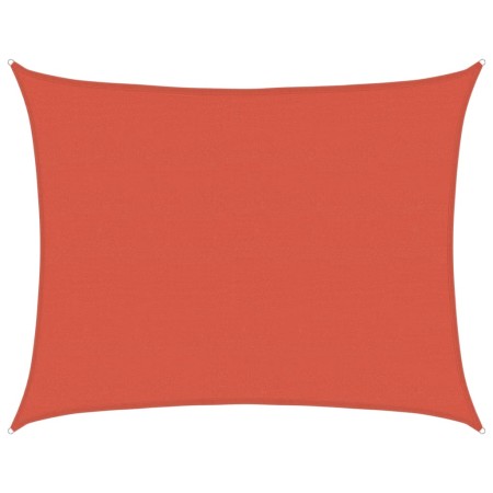 vidaXL Sonnensegel 160 g/m² Terrakottarot 6x7 m HDPE