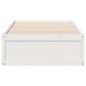 vidaXL Massivholzbett ohne Matratze Weiß 100x200 cm Kiefernholz vidaXL Massivholzbett ohne Matratze Weiß 100x200 cm Kiefernholz