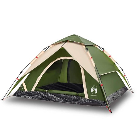 vidaXL Kuppel-Campingzelt 5 Personen Grün Quick Release