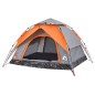 vidaXL Kuppel-Campingzelt 3 Personen Grau und Orange Quick Release vidaXL Kuppel-Campingzelt 3 Personen Grau und Orange Quick Release