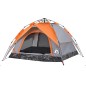 vidaXL Kuppel-Campingzelt 3 Personen Grau und Orange Quick Release vidaXL Kuppel-Campingzelt 3 Personen Grau und Orange Quick Release