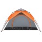 vidaXL Kuppel-Campingzelt 3 Personen Grau und Orange Quick Release vidaXL Kuppel-Campingzelt 3 Personen Grau und Orange Quick Release