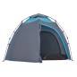 vidaXL Kuppel-Campingzelt 4 Personen Blau Quick Release vidaXL Kuppel-Campingzelt 4 Personen Blau Quick Release