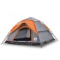 vidaXL Kuppel-Campingzelt 5 Personen Grau und Orange Quick Release vidaXL Kuppel-Campingzelt 5 Personen Grau und Orange Quick Release