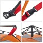 vidaXL Kuppel-Campingzelt 5 Personen Grau und Orange Quick Release vidaXL Kuppel-Campingzelt 5 Personen Grau und Orange Quick Release
