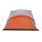 vidaXL Familienzelt mit Vorzelt 9 Personen Grau Orange Quick Release vidaXL Familienzelt mit Vorzelt 9 Personen Grau Orange Quick Release