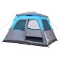 vidaXL Kuppel-Familienzelt 6 Personen Blau Quick Release vidaXL Kuppel-Familienzelt 6 Personen Blau Quick Release