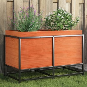 vidaXL Pflanzkübel Wachsbraun 80x40x50 cm Massivholz Kiefer
