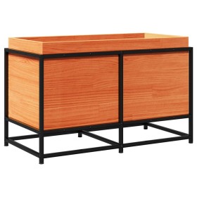 vidaXL Pflanzkübel Wachsbraun 80x40x50 cm Massivholz Kiefer