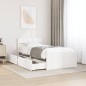 vidaXL Massivholzbett ohne Matratze Weiß 75x190 cm Kiefernholz vidaXL Massivholzbett ohne Matratze Weiß 75x190 cm Kiefernholz