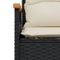 vidaXL 4-tlg. Garten-Sofagarnitur mit Kissen Schwarz Poly Rattan vidaXL 4-tlg. Garten-Sofagarnitur mit Kissen Schwarz Poly Rattan