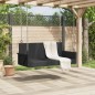 vidaXL Hängebank Schwarz 119x56x48 cm Poly Rattan vidaXL Hängebank Schwarz 119x56x48 cm Poly Rattan