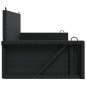 vidaXL Hängebank Schwarz 119x56x48 cm Poly Rattan vidaXL Hängebank Schwarz 119x56x48 cm Poly Rattan