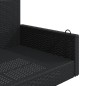 vidaXL Hängebank Schwarz 119x56x48 cm Poly Rattan vidaXL Hängebank Schwarz 119x56x48 cm Poly Rattan
