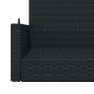 vidaXL Hängebank Schwarz 119x56x48 cm Poly Rattan vidaXL Hängebank Schwarz 119x56x48 cm Poly Rattan