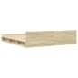 vidaXL Bettgestell mit Schubladen Sonoma-Eiche 180x200cm Holzwerkstoff vidaXL Bettgestell mit Schubladen Sonoma-Eiche 180x200cm Holzwerkstoff