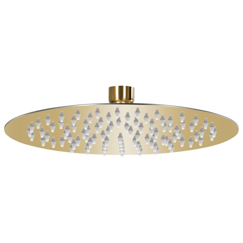 vidaXL Regenbrause Edelstahl 20 cm Rund Golden vidaXL Regenbrause Edelstahl 20 cm Rund Golden