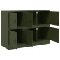 vidaXL Sideboard Olivgrün 99x39x73 cm Stahl vidaXL Sideboard Olivgrün 99x39x73 cm Stahl