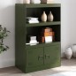 vidaXL Sideboard Olivgrün 67x39x107 cm Stahl vidaXL Sideboard Olivgrün 67x39x107 cm Stahl