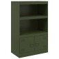 vidaXL Sideboard Olivgrün 67x39x107 cm Stahl vidaXL Sideboard Olivgrün 67x39x107 cm Stahl