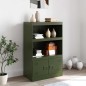vidaXL Sideboard Olivgrün 67x39x107 cm Stahl vidaXL Sideboard Olivgrün 67x39x107 cm Stahl