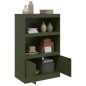 vidaXL Sideboard Olivgrün 67x39x107 cm Stahl vidaXL Sideboard Olivgrün 67x39x107 cm Stahl