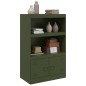 vidaXL Sideboard Olivgrün 67x39x107 cm Stahl vidaXL Sideboard Olivgrün 67x39x107 cm Stahl
