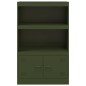 vidaXL Sideboard Olivgrün 67x39x107 cm Stahl vidaXL Sideboard Olivgrün 67x39x107 cm Stahl