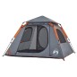 vidaXL Kuppel-Campingzelt 4 Personen Grau und Orange Quick Release vidaXL Kuppel-Campingzelt 4 Personen Grau und Orange Quick Release