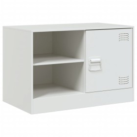 vidaXL TV-Schrank Weiß 67x39x44 cm Stahl