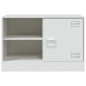 vidaXL TV-Schrank Weiß 67x39x44 cm Stahl vidaXL TV-Schrank Weiß 67x39x44 cm Stahl