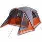 vidaXL Familienzelt mit Vorzelt 6 Personen Grau und Orange Wasserdicht vidaXL Familienzelt mit Vorzelt 6 Personen Grau und Orange Wasserdicht