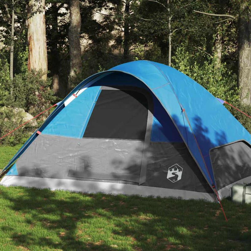 vidaXL Kuppel-Familienzelt 6 Personen Blau Wasserdicht vidaXL Kuppel-Familienzelt 6 Personen Blau Wasserdicht