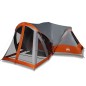 vidaXL Tipi-Familienzelt 8 Personen Grau und Orange Wasserdicht vidaXL Tipi-Familienzelt 8 Personen Grau und Orange Wasserdicht