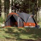 vidaXL Tipi-Familienzelt 8 Personen Grau und Orange Wasserdicht vidaXL Tipi-Familienzelt 8 Personen Grau und Orange Wasserdicht